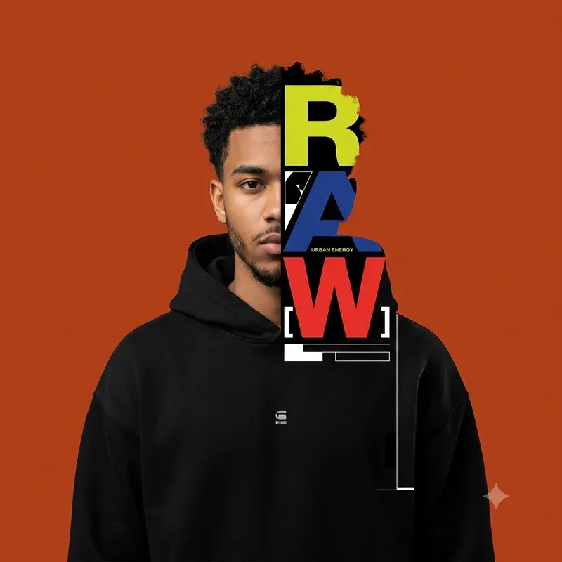 Human Split Typography Portraits