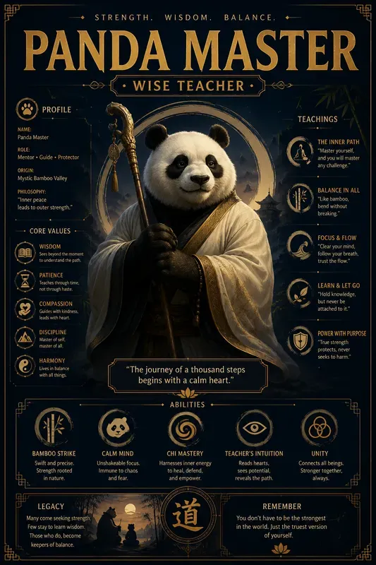 Cinematic Character Infographic Sets