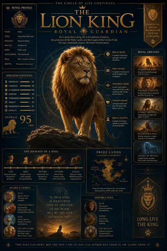 Cinematic Character Infographic Sets