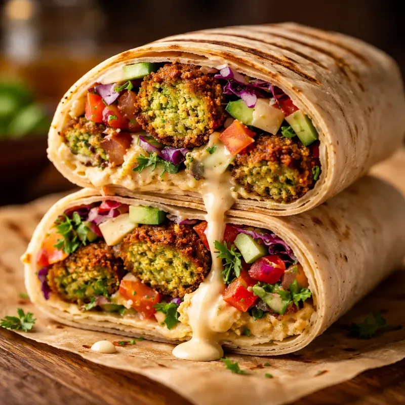 Cinematic Stuffed Wrap Foods