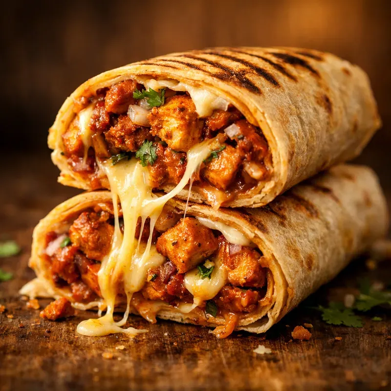 Cinematic Stuffed Wrap Foods
