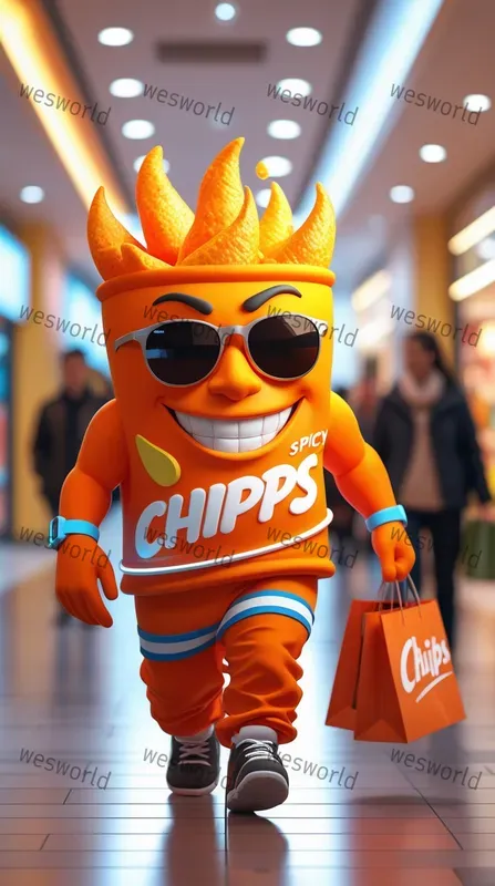 Character Snacks Mascot Visual Branding