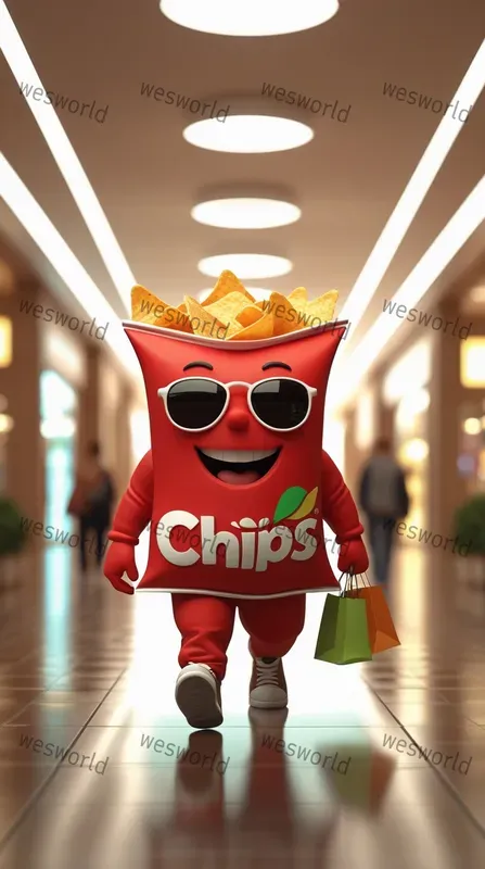 Character Snacks Mascot Visual Branding