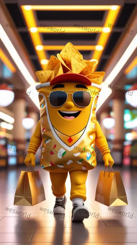 Character Snacks Mascot Visual Branding