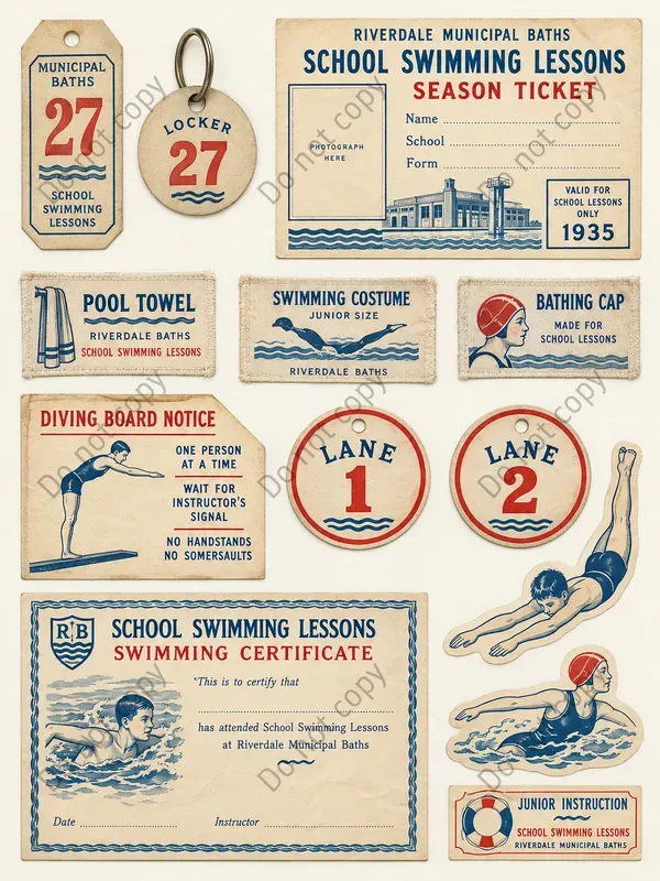 Lido Swimming Baths Ephemera