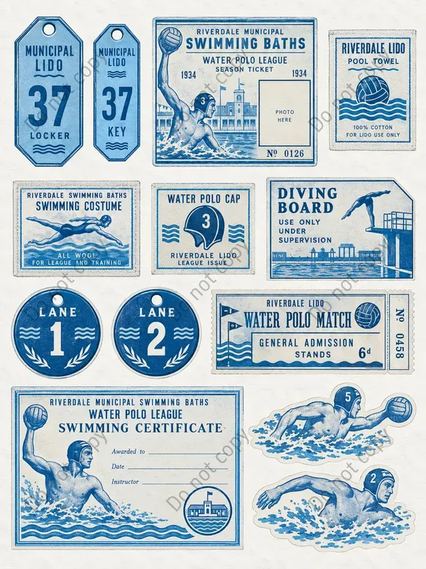 Lido Swimming Baths Ephemera