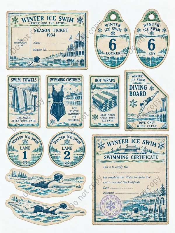 Lido Swimming Baths Ephemera