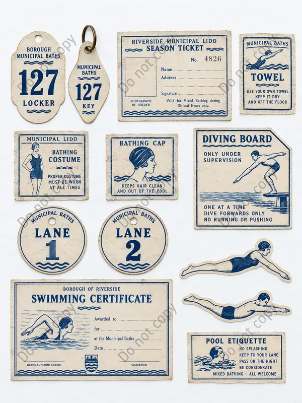 Lido Swimming Baths Ephemera