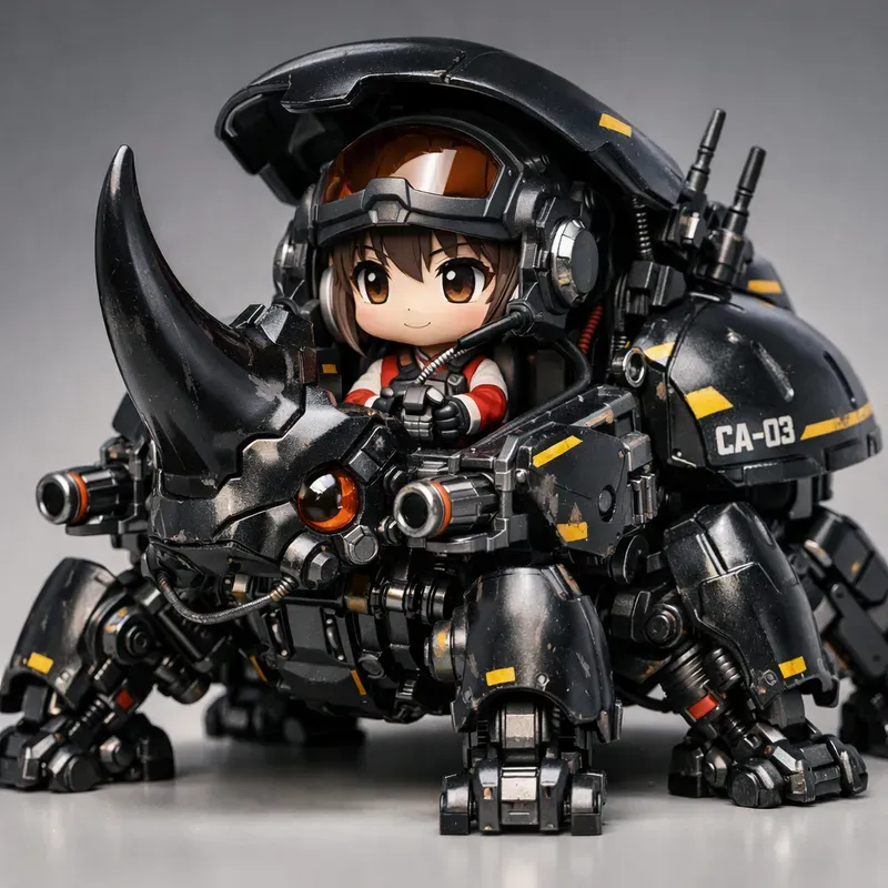 Chibi Mecha Creature Vehicles
