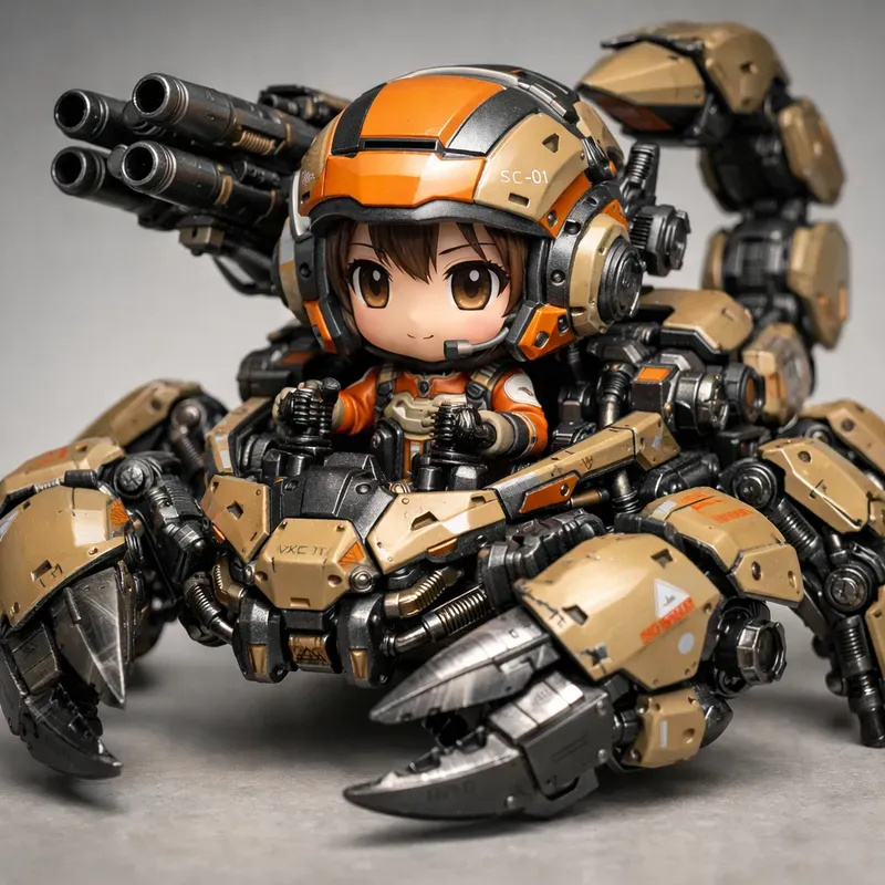 Chibi Mecha Creature Vehicles