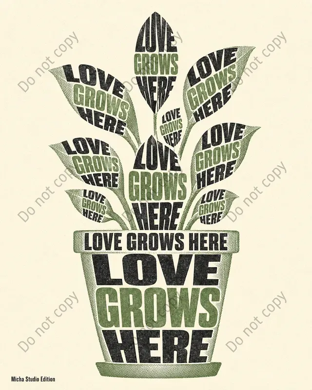 Pop Graphic Quote Silhouette Art