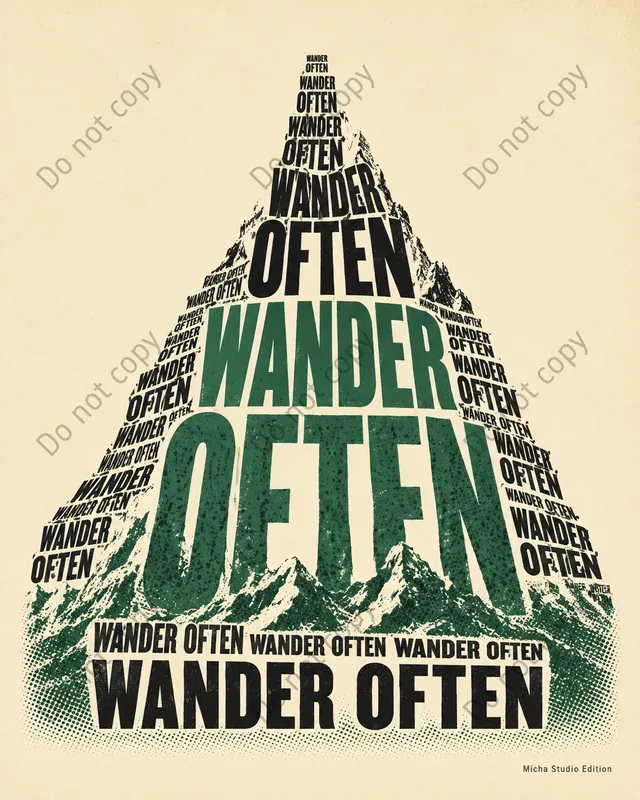 Pop Graphic Quote Silhouette Art