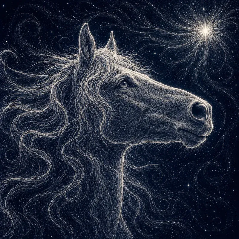 Threads Of Starlight Ethereal Lineart