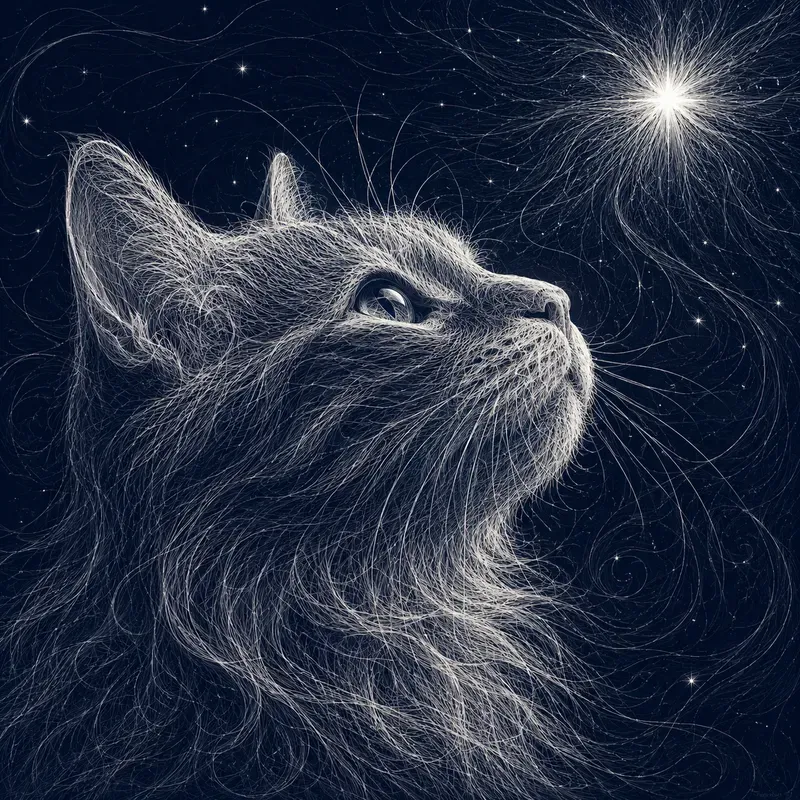 Threads Of Starlight Ethereal Lineart