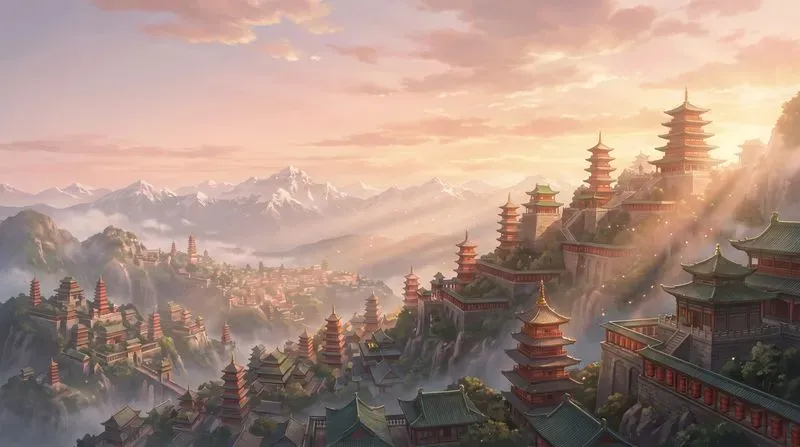 Anime Worldbuilding Background Art