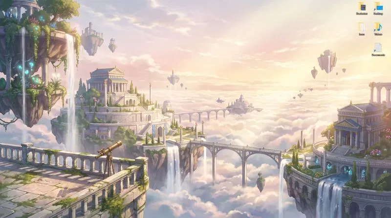 Anime Worldbuilding Background Art