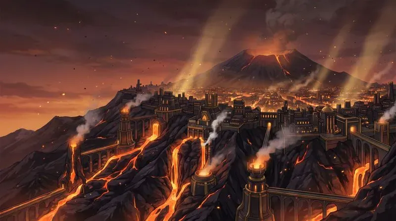 Anime Worldbuilding Background Art