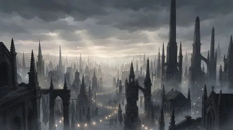 Anime Worldbuilding Background Art