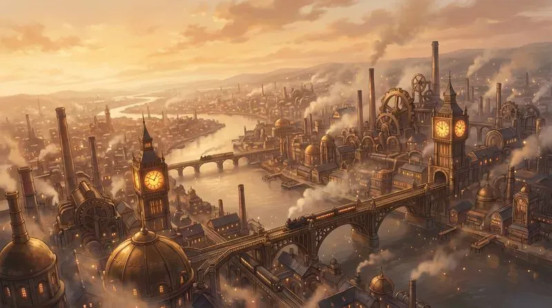 Anime Worldbuilding Background Art