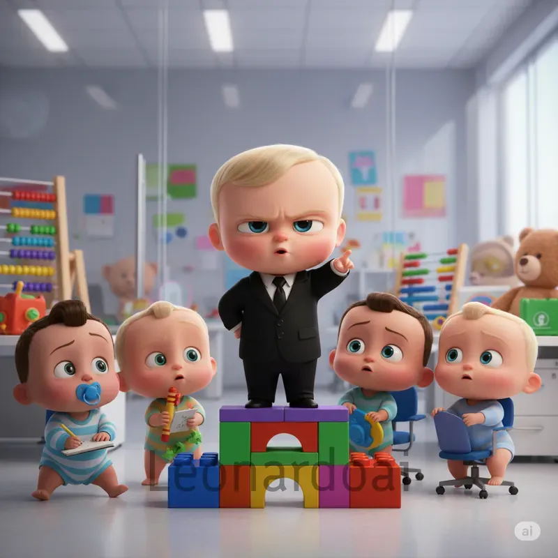 Pixar Boss Baby 3D Scenes