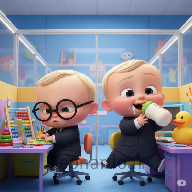 Pixar Boss Baby 3D Scenes
