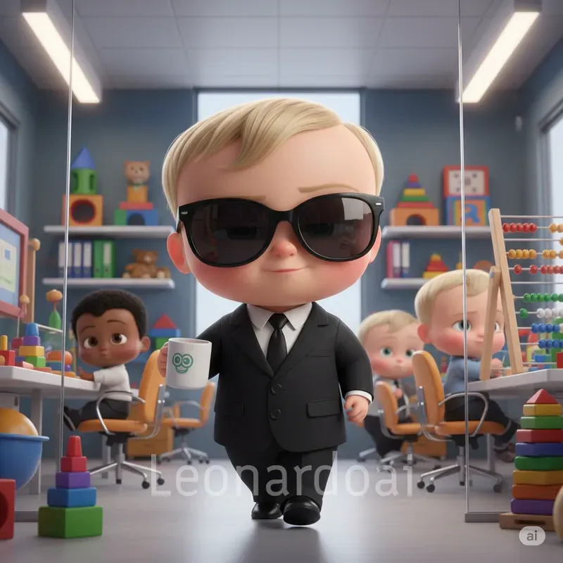 Pixar Boss Baby 3D Scenes