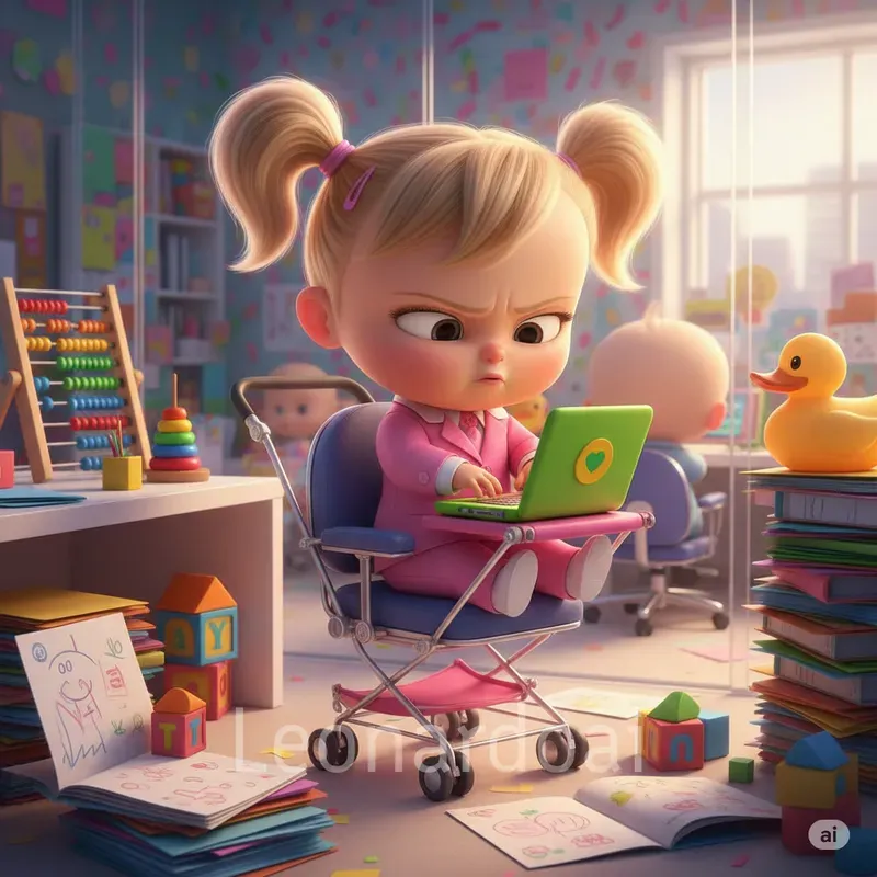 Pixar Boss Baby 3D Scenes
