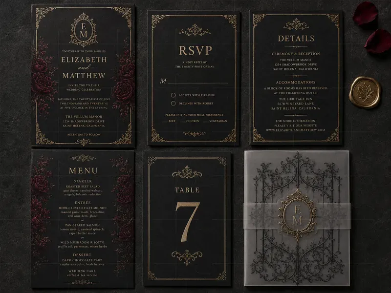Wedding Stationery Mockup Card Sets Gpts