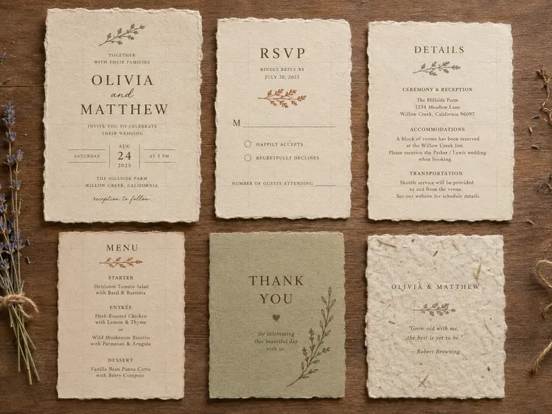 Wedding Stationery Mockup Card Sets Gpts
