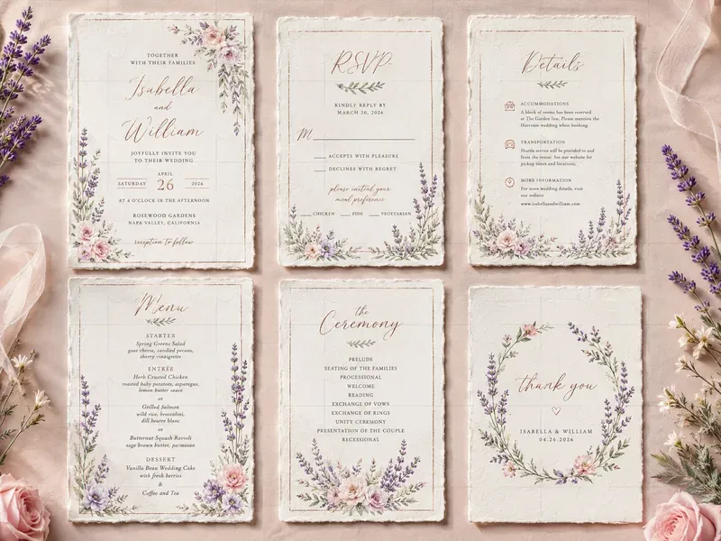 Wedding Stationery Mockup Card Sets Gpts