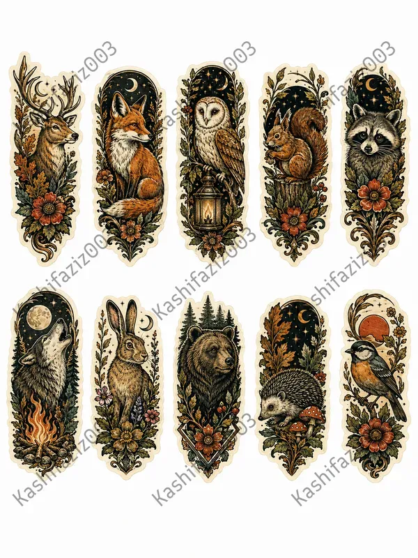 Vintage Western Traditional Tattoo Flashes
