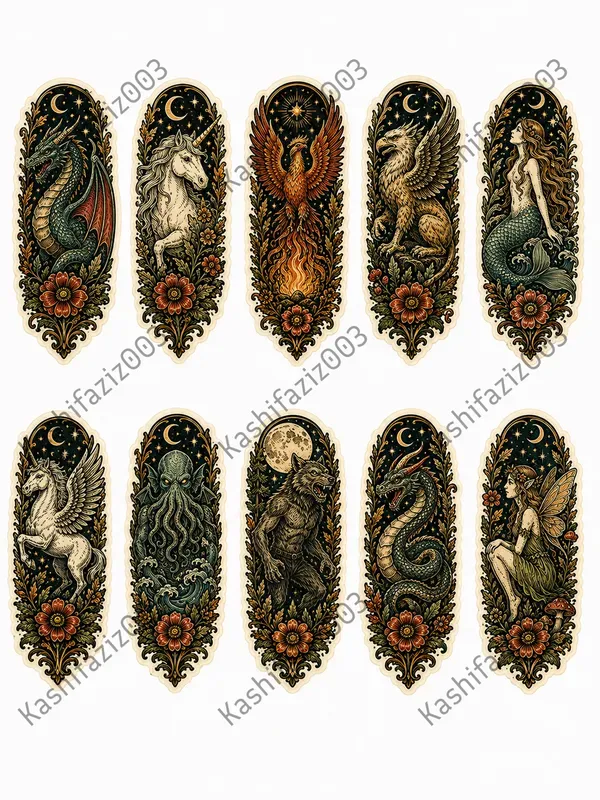 Vintage Western Traditional Tattoo Flashes