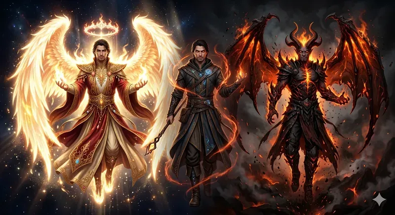 God Vs Devil Transformation Generator