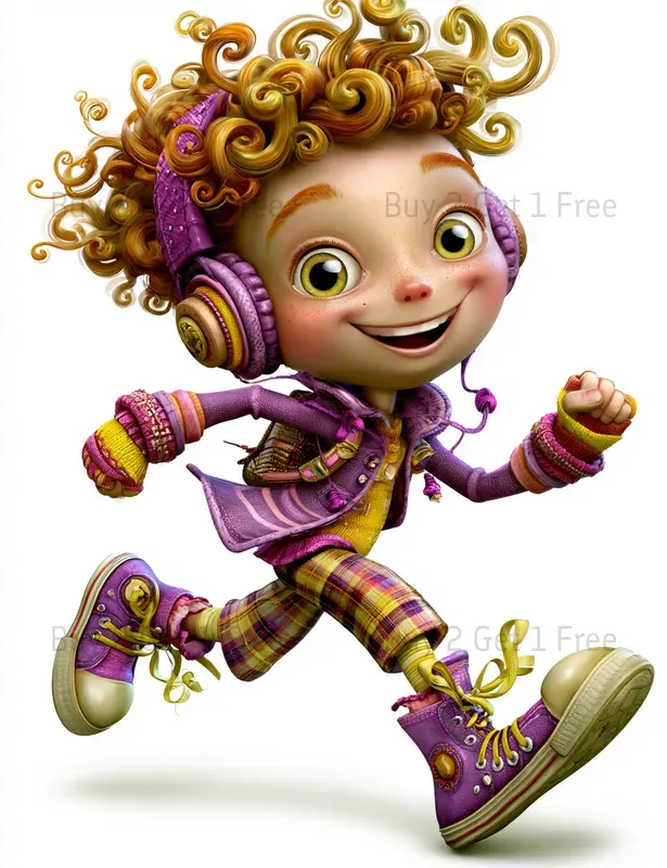 Marigold Whisper Girl Clipart
