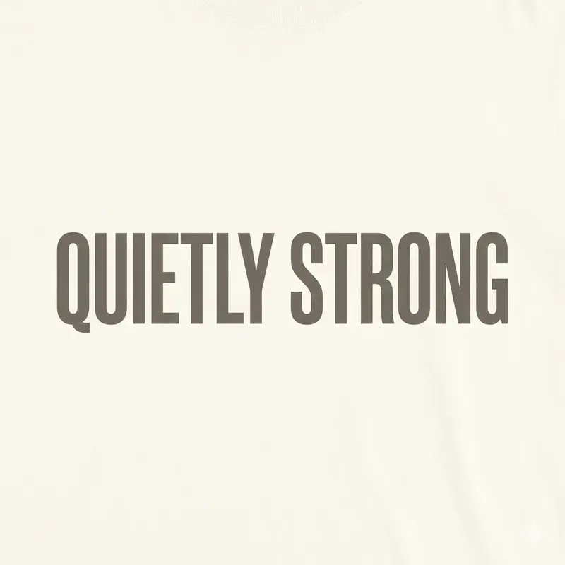 Calm Confidence Typography
