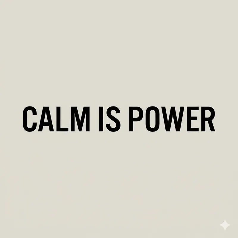 Calm Confidence Typography
