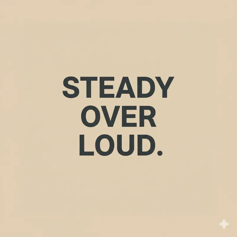 Calm Confidence Typography