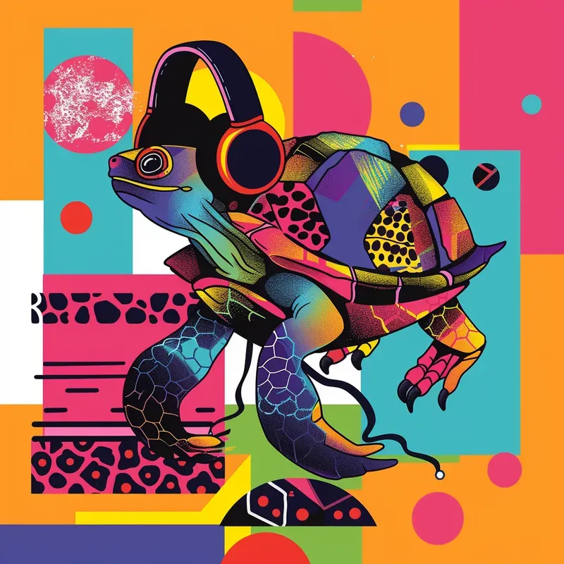 Quirky Pop Art Animal Illustrations