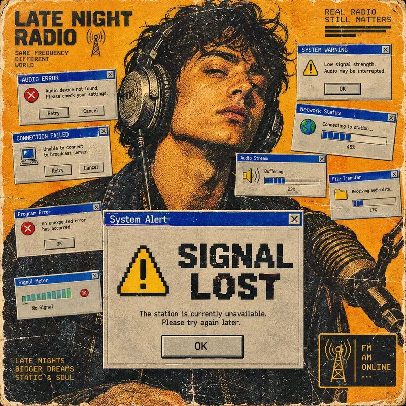Retro Error Message Portraits