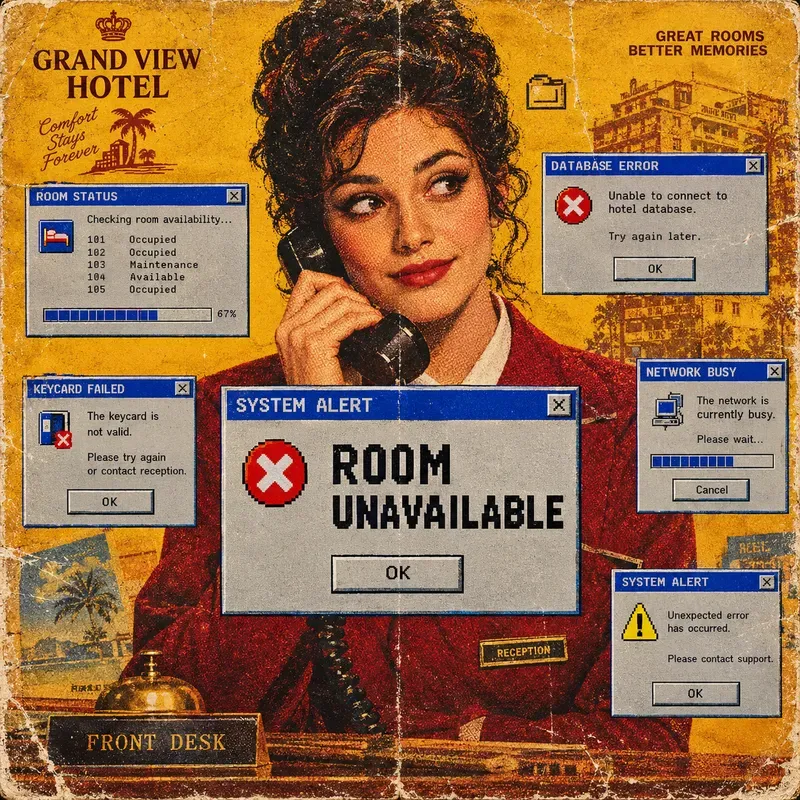 Retro Error Message Portraits