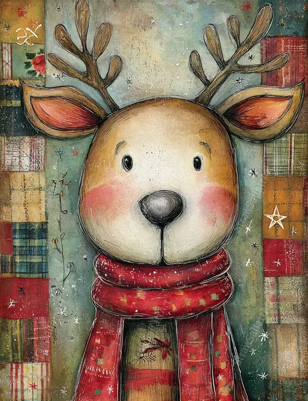Christmas Plaid Junk Journal Pages