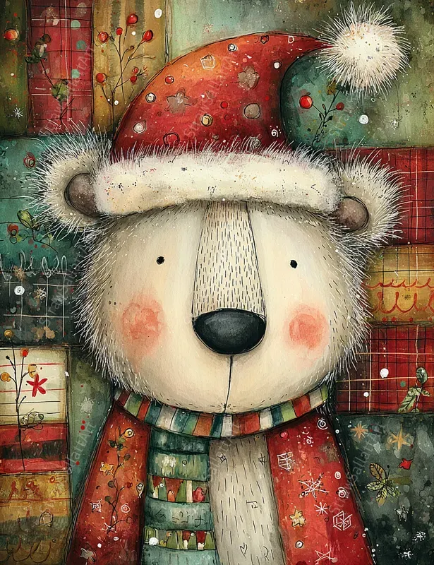 Christmas Plaid Junk Journal Pages