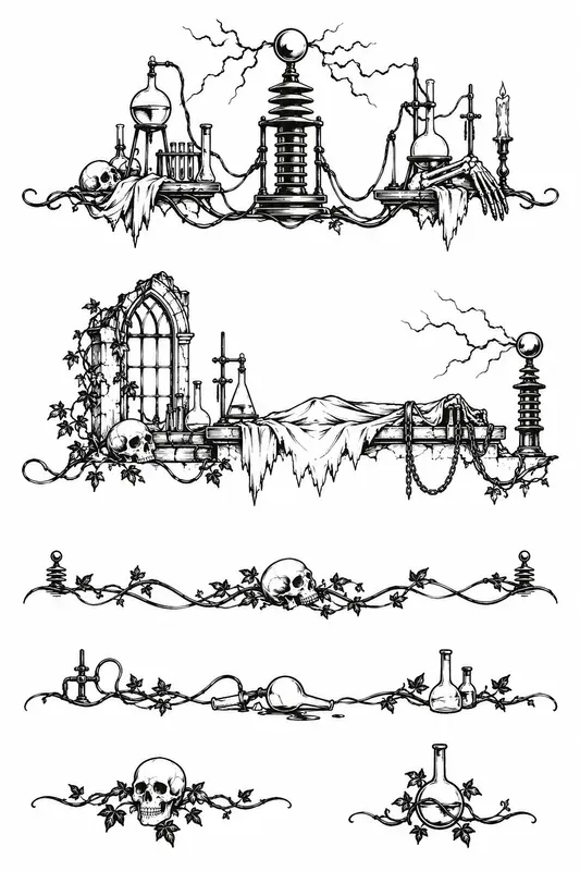 Halloween Chapteropening Ornament Sets