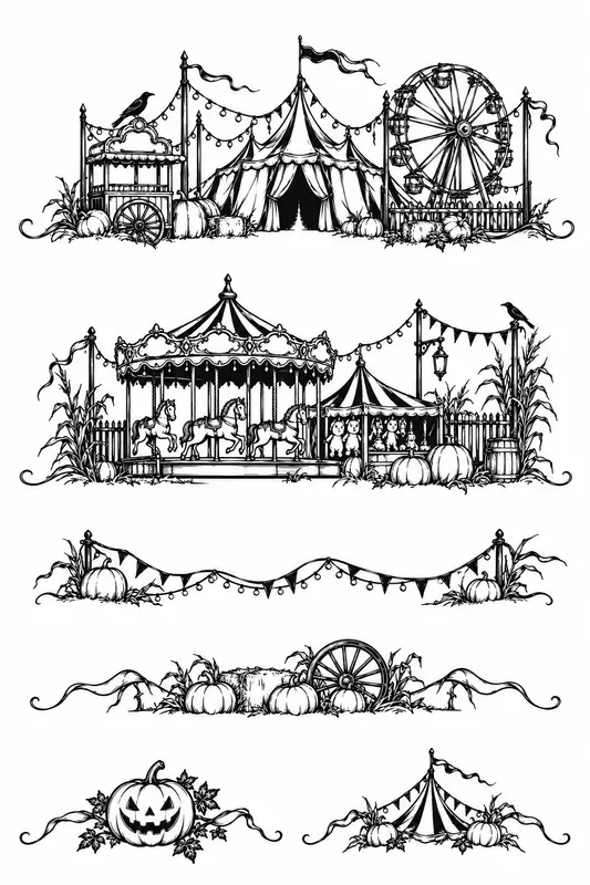 Halloween Chapteropening Ornament Sets