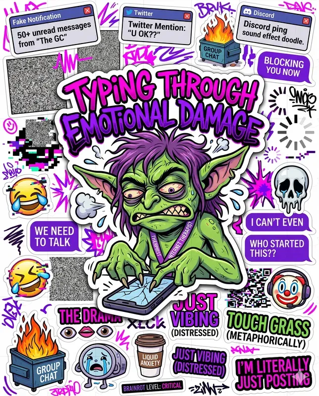 Chaotic Meme Stickers