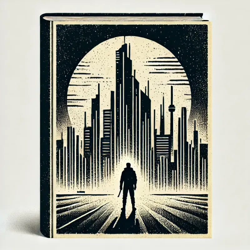 Minimalist Dystopian Book Cover Concepts
