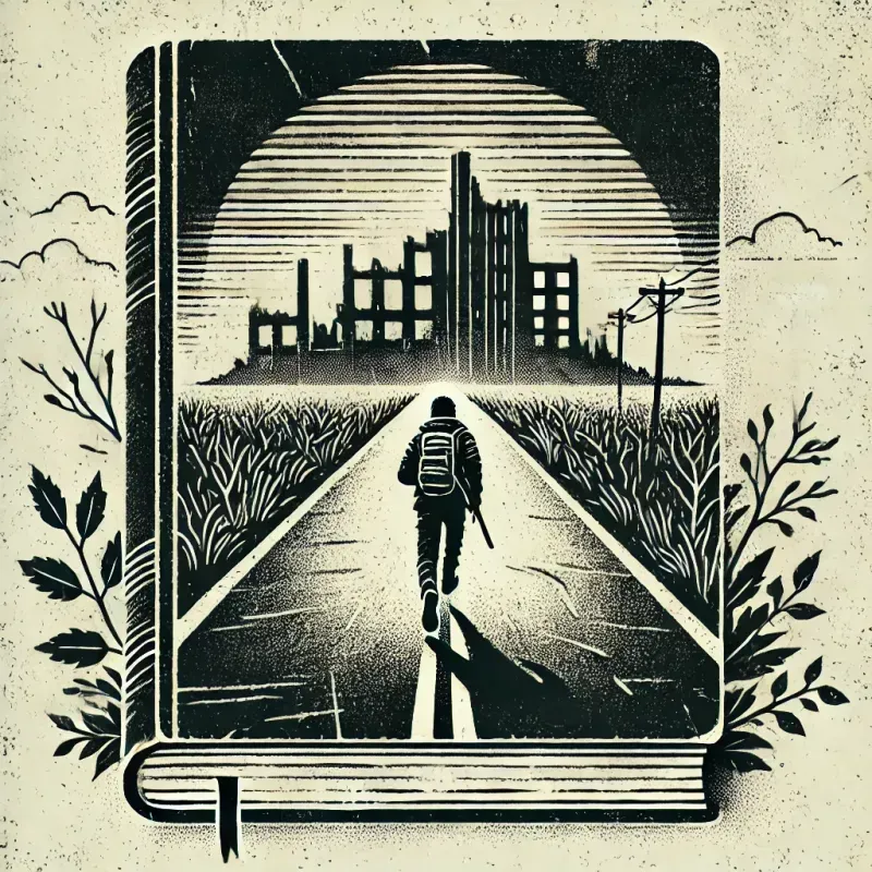 Minimalist Dystopian Book Cover Concepts