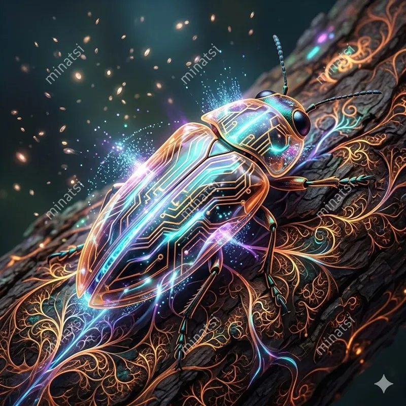 Biocybernetic Quantum Nature Paintings