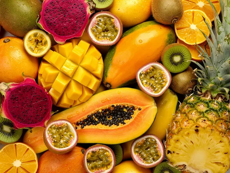 Fruit Texture Full Frame Food Art Designs