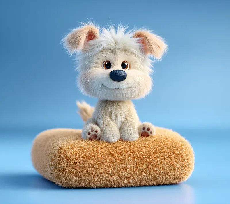 Cute Pixar Clay Render Art